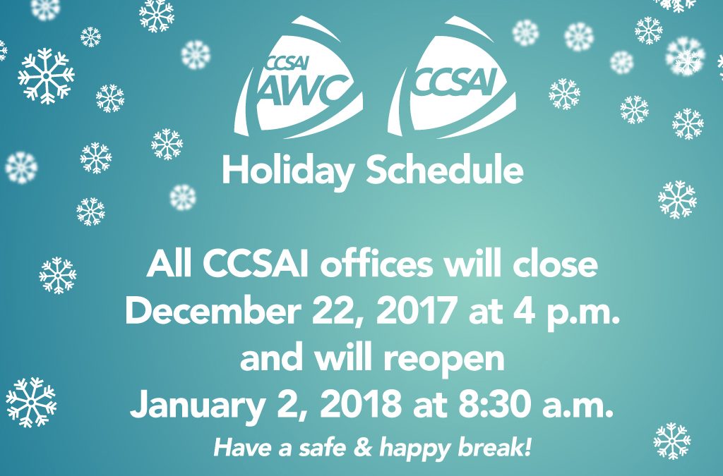 Holiday schedule