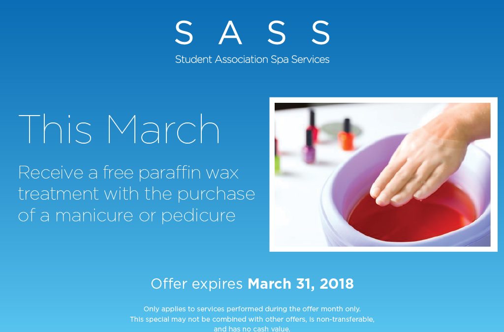 SASS specials this March